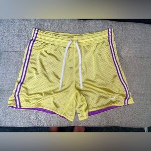Nike Dri-FIT Yellow and Purple Shorts